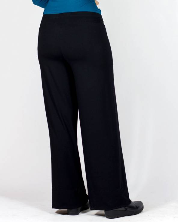 Pantaló ample de punt en color negre