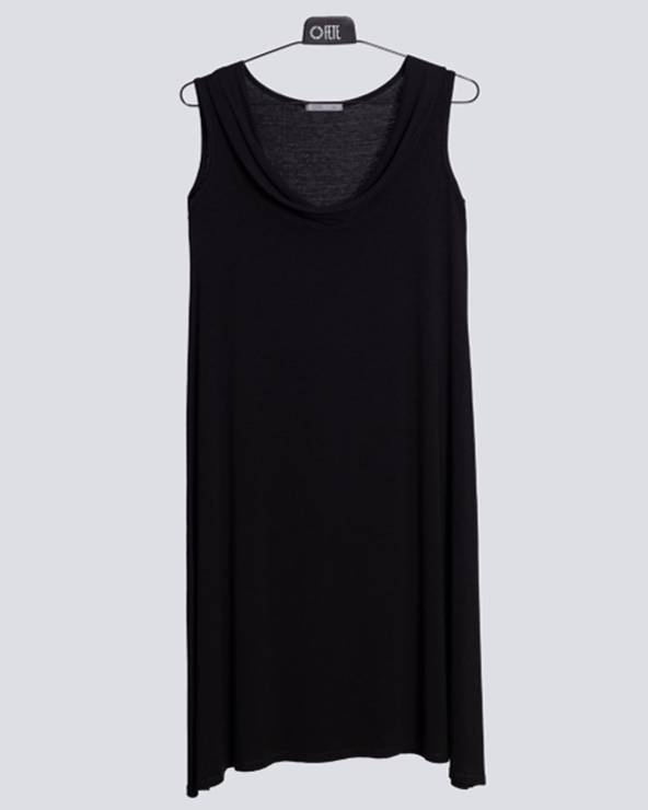 vestit sense mànigues negre