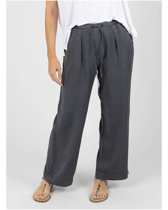 Pantalons grisos amb butxaques - teixit natural