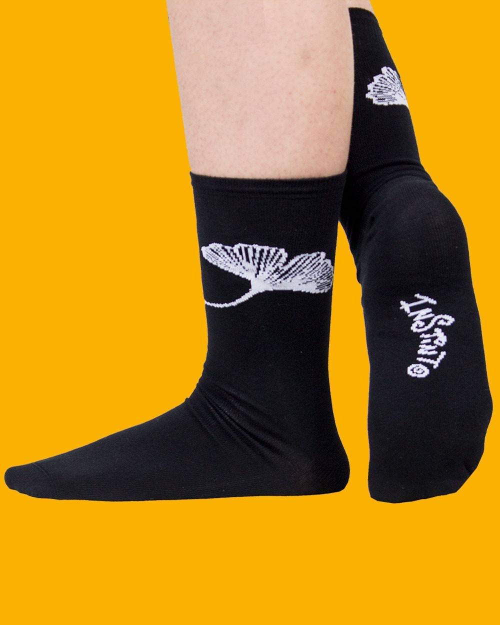 Ginkgo white socks
