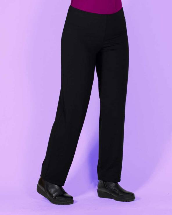 Modal straight trousers