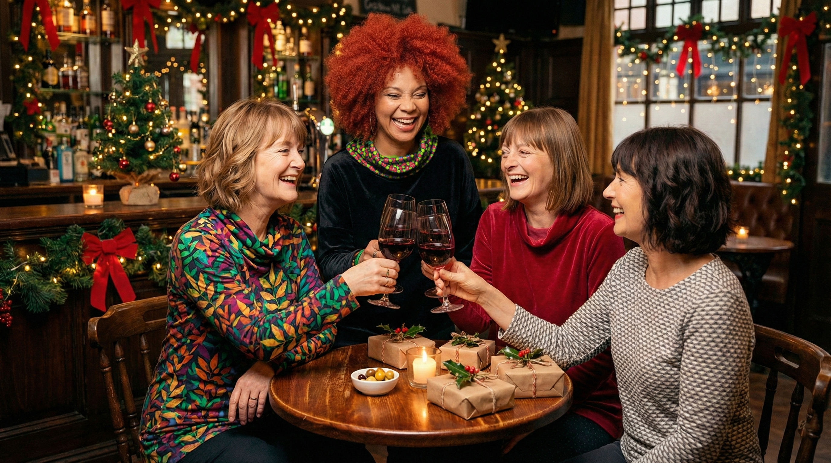 navidad con amigas